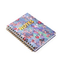 Cuaderno de Tapa Dura con Espiral y Letras Doradas Personalizables de Alta Calidad para Reuniones de Oficina, Dibujo Creativo y Regalos