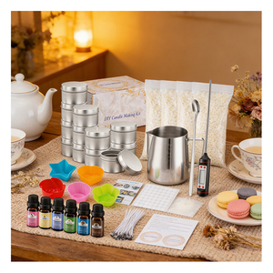 Cera Natural en Escamas para Velas con Aceite Aromático, Herramientas, Tintes, Frascos, Suministros para Estudio, Paquete de Inicio, Plan Global - Product Image 6