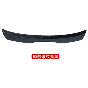 Alerón de Techo Trasero de Plástico para POLO Golf MK7 Q2 A3 X3 X2, Alerón Trasero Universal para Automóvil, Decoración de Fibra de Carbono Negro Brillante - Product Image 4