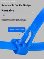 Attache en nylon réutilisable avec boucle lâche, ruban de câble rétractable et détachable, fixation rapide, largeur 4 mm/5 mm/8 mm, longueur 150-300 mm