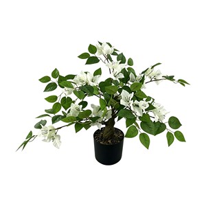 Bonsaï artificiel réaliste <span class=keywords><strong>en</strong></span> <span class=keywords><strong>bougainvillier</strong></span> <span class=keywords><strong>blanc</strong></span>, plante <span class=keywords><strong>en</strong></span> <span class=keywords><strong>pot</strong></span> de 45 cm, petite fausse verdure <span class=keywords><strong>en</strong></span> <span class=keywords><strong>pot</strong></span> pour la décoration de la maison, du bureau, de l'hôtel ou de la table - Product Image 2