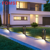 FOMSI Lumière de jardin LED extérieure 7W Étanche en aluminium Éclairage décoratif de pelouse Classement IP65 Lumière de borne de pelouse Lumières de chemin