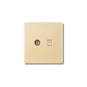 Pano.V RJ47 Combo de Ethernet y Antena de TV con enchufe internacional, con 2 tomas de CA blancas, ideal para una conectividad sin interrupciones - Product Image 3