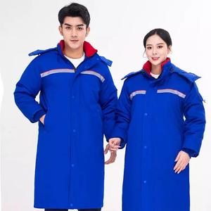 ชุดผ้าฝ้ายบุนวมกันหนาวสำหรับคนงานในฟาร์มเสื้อผ้าทำงานโพลีเอสเตอร์สะท้อนแสงชุดทำงานอุตสาหกรรมเสื้อแจ็คเก็ตสไตล์ PE - Product Image 4