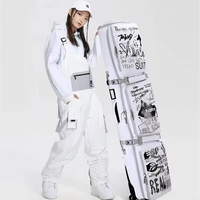 Sac de snowboard imperméable grande capacité pour homme, avec roulettes silencieuses rétractables et séparation sec/humide, pour équipement de snowboard simple ou double