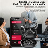 Casque de sport Erazer X9 Bouchon d'oreille d'appel haute définition BT5.4 avec traduction vocale en 135 langues Design OWS