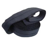 Bande élastique côtelée en nylon et élasthanne, pliable au milieu, sur mesure, pour chaussures, sacs, vêtements et textiles de maison