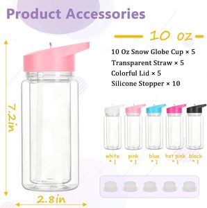 Wholesale 500ml PC Plastic Reusable Drinkware Transparent Portable 16oz Tumbler Outdoor <b>Travel</b> Sports <b>Bottle</b> Lid Applicable - Product Image 6