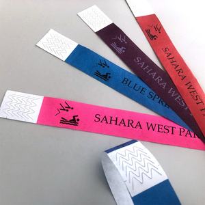 עמיד למים צד עמיד למים להקות צד דבק עצמית צמיד vip כרטיסים dupont חד פעמיות tyvek wristbands - Product Image 1