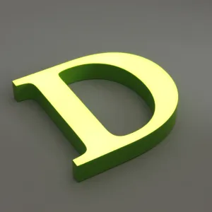 亚克力发光字母-面部发光客户设计亚克力发光字母商店3D铝标志字母