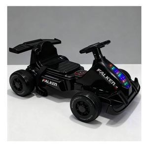 Voiture à pédales 4 roues rouge à piles avec lumières et sons, moteur 380 amélioré, structure en plastique renforcée pour une conduite toute la journée - Product Image 2