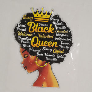 DTFプレス準備完了シャツ生地カスタムアフロガールデザインヒートプレスステッカー転写熱転写印刷 - Product Image 6