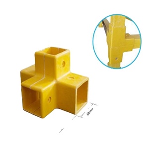 ข้อต่อท่อรั้ว FRP แบบข้อศอกสามมิติ สามทาง สี่ทาง - Product Image 1