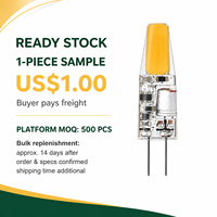 Ampoule LED G4 1,7W AC/DC 12V 200LM Silicone COB Non Dimmable 2700K Mini Bi-Pin