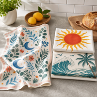 Essuie-tout en coton personnalisé Hoshom, design sur mesure, absorbant, pour cuisine, bar, restaurant, achat en gros