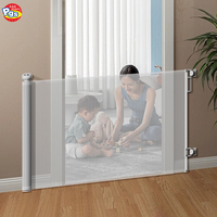 Prodigy SG025 porte de sécurité pour petit animal porte de sécurité pour chien et chat avec matériau plastique rétractable en maille d'escalier en métal