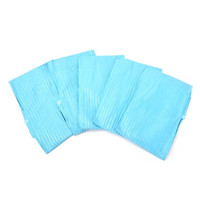 Bavoirs dentaires jetables en papier bleu – Pratiques pour le blanchiment des dents à domicile, en salon ou en clinique – Vente en gros disponible