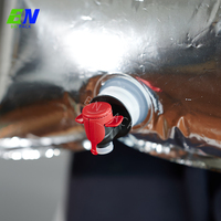 Sacs à bec verseur en plastique laminé aluminium personnalisables de 2L/3L/6L pour l'emballage du vin rouge et du jus, sacs en boîte
