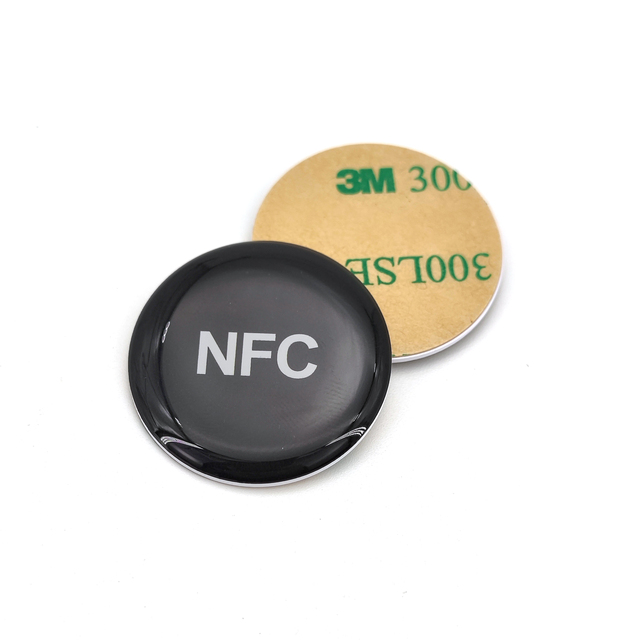 Wholesale Waterproof RFID Epoxy Smart Tag Mobile Phone Coin Tag NFC Tag Card Sticker