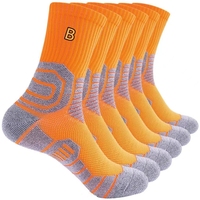 Chaussettes de compression athlétiques décontractées pour hommes - Absorbantes pour la course à pied, l'entraînement, le cyclisme et les activités de plein air