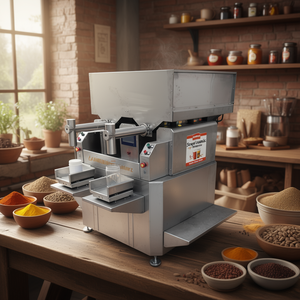 Máquina llenadora de doypack semiautomática Kandemir de 2 boquillas, de acero inoxidable, con doble salida, para especias, café y té. - Product Image 3