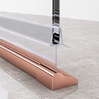 De fabriek levert aluminium douchebakprofielen en drempelstrips, geschikt voor glazen douchecabines.