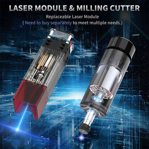 Mini Máquina de Grabado Láser 2 en 1 de 3 Ejes, para Madera, Acrílico, Acero Inoxidable, Aluminio y Otros Materiales, Router CNC para Madera - Product Image 2