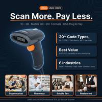 Lecteur de codes-barres 1D 2D haute vitesse HS20, câblé USB, imageur CMOS pour supermarchés, commerce de détail, caisses enregistreuses