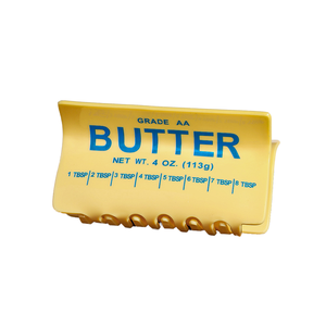Hot Selling Cute Butter <b>Block</b> <b>Acrylic</b> Hair Claw Clip Creative Food Design Cartoon Grip 8.8cm for Thick Hair Back to School - Product Image 1
