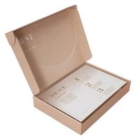 Boîte en carton ondulé personnalisée pour café, avec estampage à chaud intérieur, emballage cadeau de luxe pour cosmétiques