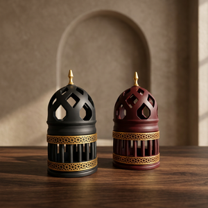 Compact Brass Bakhoor Burner with Vent Holes for Coil Incense Eco-Friendly Hand-made Ramadan & <b>Eid</b> <b>Gifts</b> Fragrance Release - Product Image 1