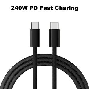Câble de charge USB-C vers USB-C 240W, cordon de charge rapide tressé 5A compatible avec <span class=keywords><strong>iPhone</strong></span> 17/16/15, Samsung Galaxy S25/S24 Series - Product Image 1