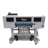Imprimante jet d'encre UV Xp600 avec vernis, machine de laminage 2-en-1 de 60 cm, imprimante UV automatique à passage unique, étiquettes cristallines DTF en rouleau, garantie 1 an