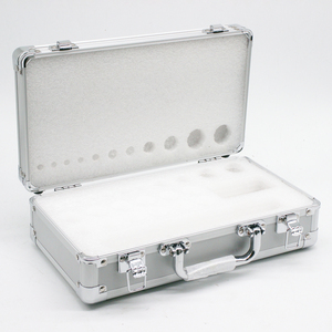 Customizable OEM Silver Hard Aluminum Carrying <strong>Case</strong> with Removable Lid and Safety Lock for Cars - Product Image 3