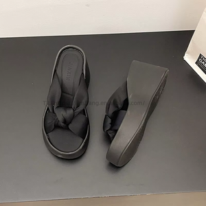 Summer New Fashion All-match Thick-soled Sandals Comfortable Platform Bottom Transparent Leg-showing Long - Product Image 6