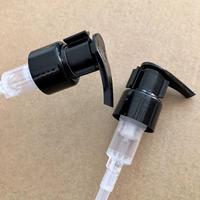Pompe à lotion noire 24/410 28/410 gauche/droite avec matériau PP et clip en plastique