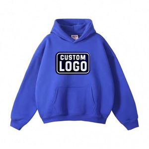 Sudadera con Capucha de Felpa 100% Algodón para Hombre, Sudadera con Capucha de Gran Tamaño con Estampado Personalizado, Sudaderas y Camisetas de Gran Tamaño para Hombre - Product Image 1