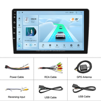 Écran multimédia Android Meihua avec kit de tableau de bord pour Peugeot 307 2002-2013, autoradio GPS avec faisceau de câblage