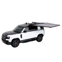 ADA OVERLAND Auvent latéral de voiture 200 cm 270 degrés, coque ABS pour 4x4 SUV, camping tout-terrain, imperméable, résistant aux UV, éclairage LED