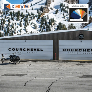 Porte de hangar élévatrice de grande taille, volet roulant flexible, portail commercial pour grand chantier naval, hangar d'avions, atelier - Product Image 2