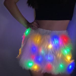 Nouvelle jupe sexy à LED, jupe en laine lumineuse, jupe en fourrure sexy pour femmes / robe - Product Image 5