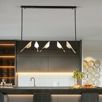 Lampe LED suspendue pour salon, Table à manger, luminaire de décoration d'intérieur, style nordique, Simple, pour chambre à coucher