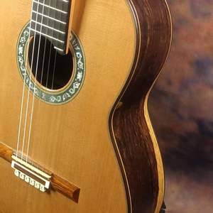 Ma Mei Handmade Full Single Ramirez Classical Guitar 39-Inch White Pine Double-Sided Board Ebony Full Bug Glue - Product Image 3