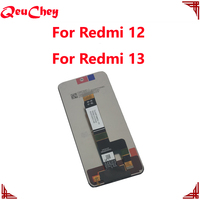 MOQ : 10 pièces en gros pour Xiaomi Redmi 12 Écran LCD Moniteur Tactile Numériseur Assemblé Sans / Avec Cadre pour Redmi 13