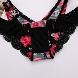 Nueva Llegada 2026, Ropa Interior de Encaje de Tiro Bajo para Mujer, Bragas Modernas para Chicas Jóvenes, Estilo Floral, Secado Rápido, Forma de <span class=keywords><strong>V</strong></span>, <span class=keywords><strong>Tanga</strong></span> Elegante - Product Image 4
