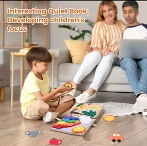 Nouveau Design Girafe Occupé <span class=keywords><strong>Livre</strong></span> Montessori Éducatif Image Puzzle pour Enfants Éducation Précoce <span class=keywords><strong>Livre</strong></span> Calme pour Bébés - Product Image 5