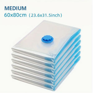 Almacenamiento y organización en el hogar Bolsas de almacenamiento de compresión al vacío Foldig transparentes para armario Bolsas impermeables para ahorrar espacio - Product Image 4