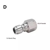 OnniLuLu 4000PSI 1/4 ensemble de coupleur de connecteur rapide pour le nettoyage de voiture adaptateur de canon à mousse de neige en laiton femelle
