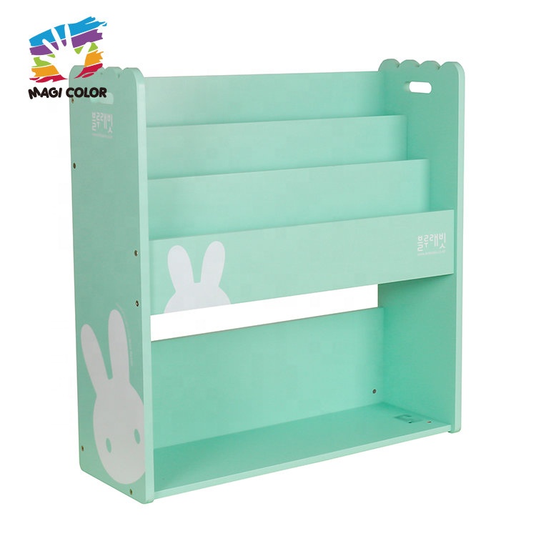 2021 оптовая продажа, дешевая деревянная полка для хранения, Высококачественная зеленая книжная полка, полка для украшения дома W08C319