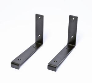 Soportes de estantería de tamaño personalizado, soportes de borde para estantes, soporte de estantería flotante de metal/aceros forjados industriales sin acabado - Product Image 1